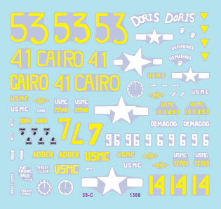 Star Decals 35-C1366 1:35 US PACIFIC WARS