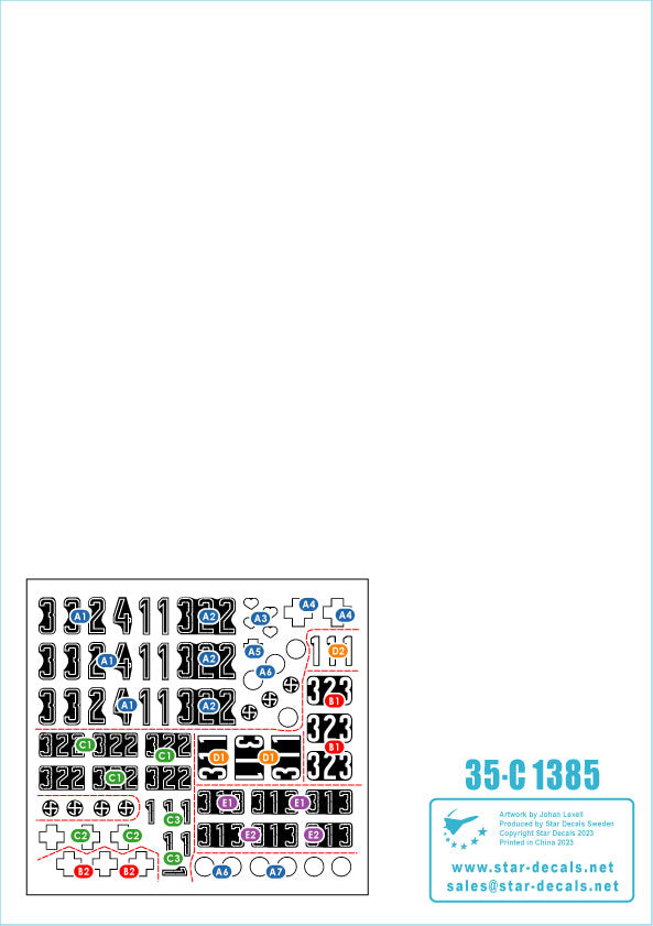 Star Decals 35-C1386 1:35 US Armored Mix # 8