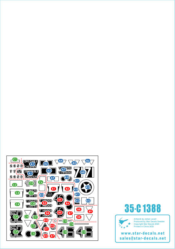 Star Decals 35-C1388 1:35 Sherman Mk.V tanks