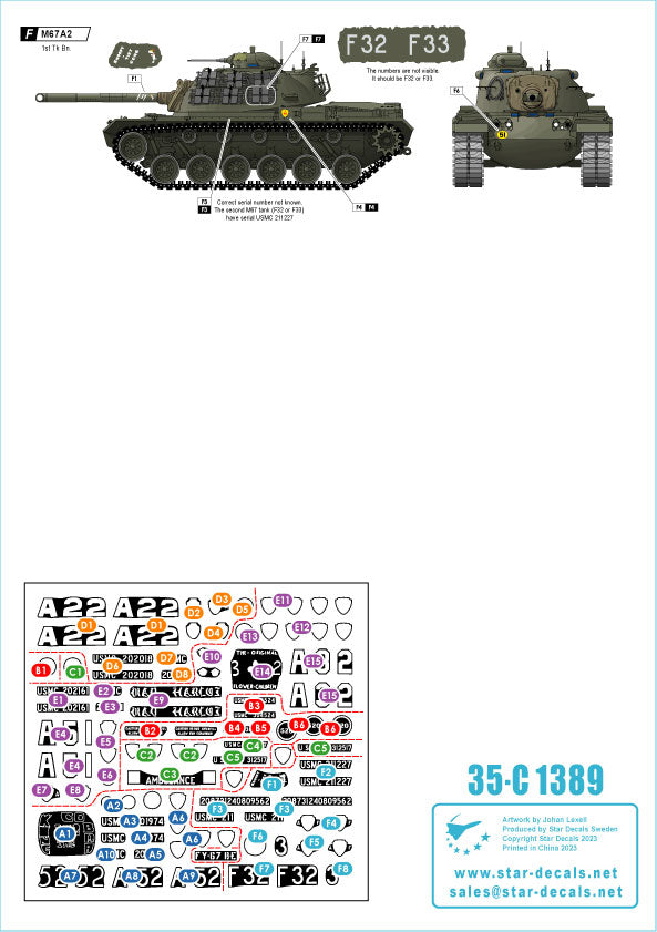 Star Decals 35-C1389 1:35 Tet 1968