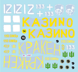 Star Decals 35-C1401 1:35 War in Ukraine # 12 Foreign Aid to Ukraine 2022-23