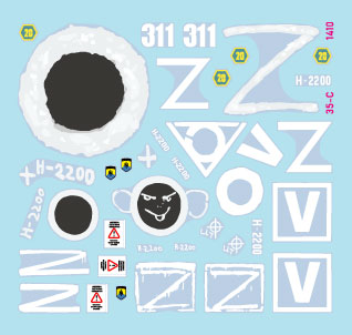 Star Decals 35-C1410 1:35 War in Ukraine # 18