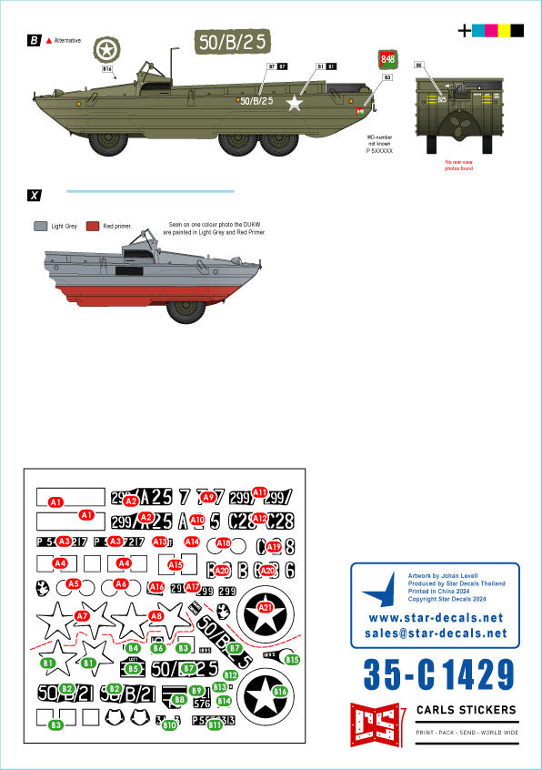Star Decals 35-C1429 1:35 D-Day DUKW