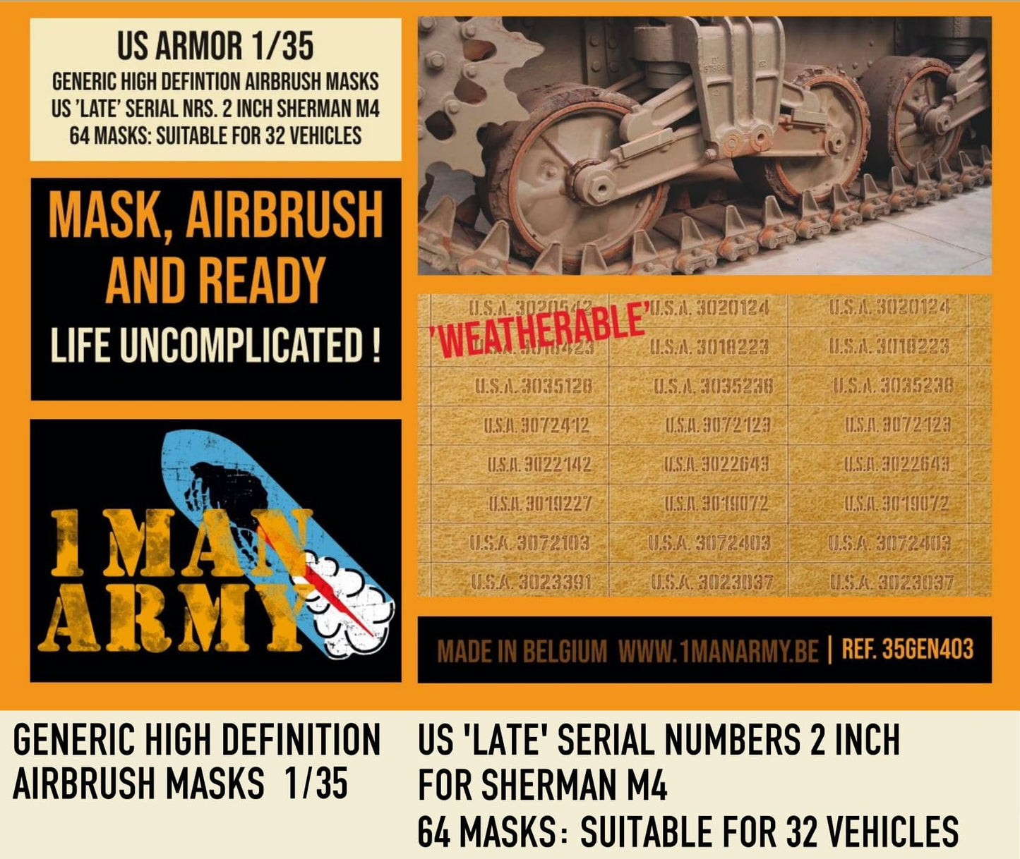 1ManArmy 35GEN403 1:35 US 'late' Serial Nrs