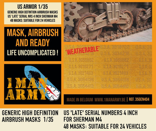1ManArmy 35GEN404 1:35 US 'late' Serial Nrs