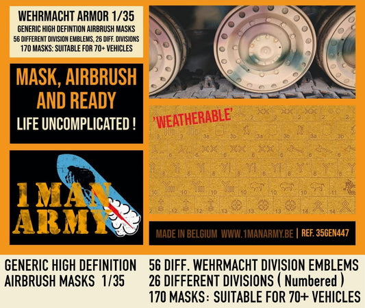 1ManArmy 35GEN447 1:35 GERMAN Wehrmacht div