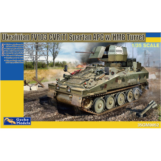 Gecko 35GM0052 Ukrainian FV103 CVR(T) Spartan APC w/HMB Turret 1:35 Model Kit