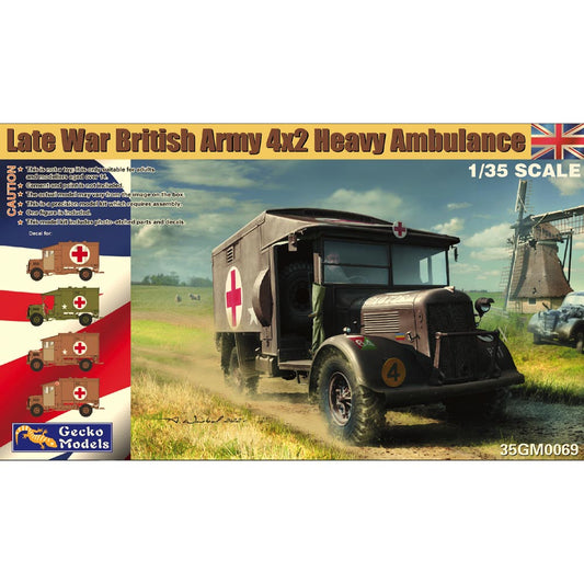 Gecko 35GM0069 Late War British Army 4x2 Heavy Ambulance 1:35 Plastic Model Kit