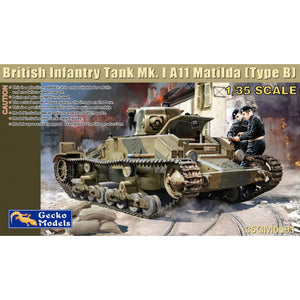 Gecko 35GM0091 British Infantry Tank Mk. I A11 Matilda (Type B) 1:35 Model Kit