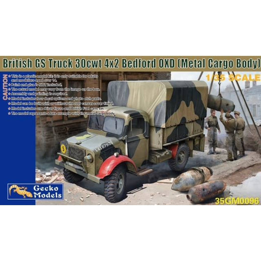 Gecko 35GM0096 British GS truck 30cwt 4x2 Bedford OXD 1:35 Model Kit