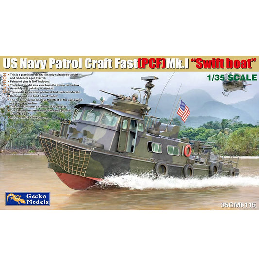 Gecko 35GM0115 US Navy Patrol Craft Fast (PCF) Mk.I Swift Boat 1:35 Model Kit