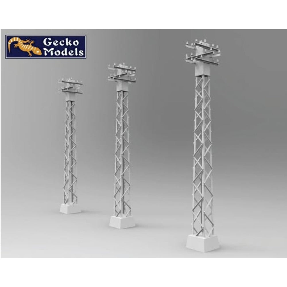 Gecko Models 35GM0137 60'~70' Electrical Utility & Communication Cable Poles Set