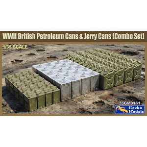 Gecko 35GM0161 WWII British Petroleum Cans & Jerry Cans (Combo Set) 1:35 Model Kit