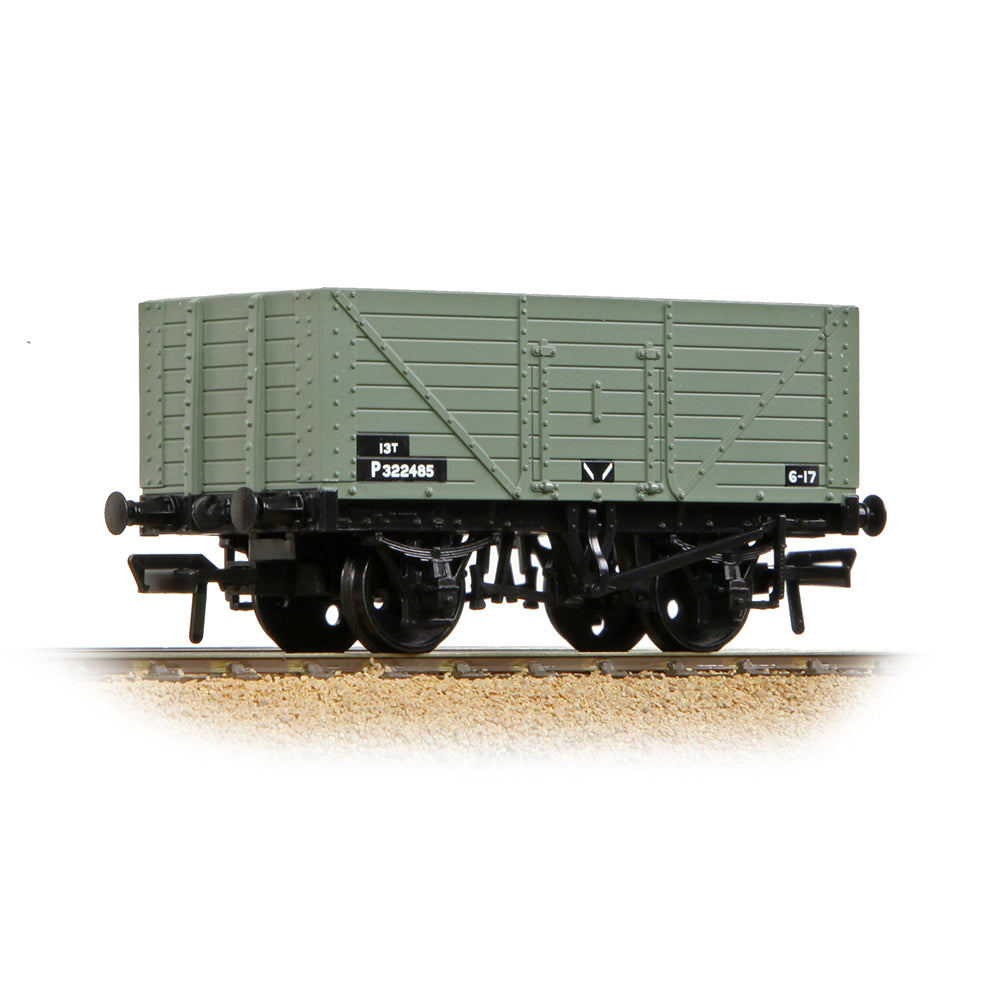 Bachmann Branchline 37-158D 8 Plank Fixed End Wagon BR Grey (Early)