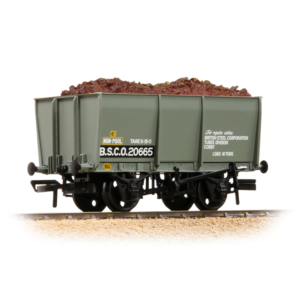 Bachmann Branchline 37-400B 16T Steel Slope-Sided Tippler Wagon BSC Grey [WL]