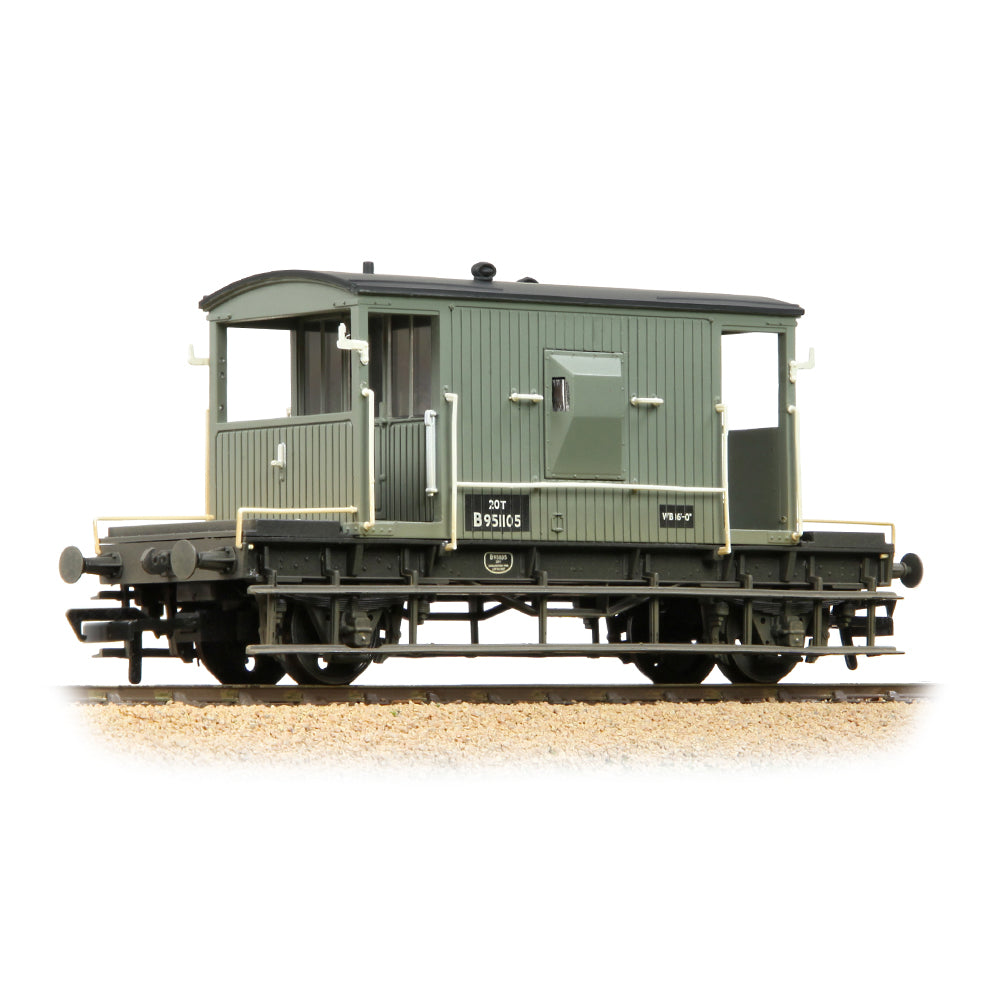 Bachmann Branchline 37-528F BR 20T Brake Van BR Grey (Early) [W]