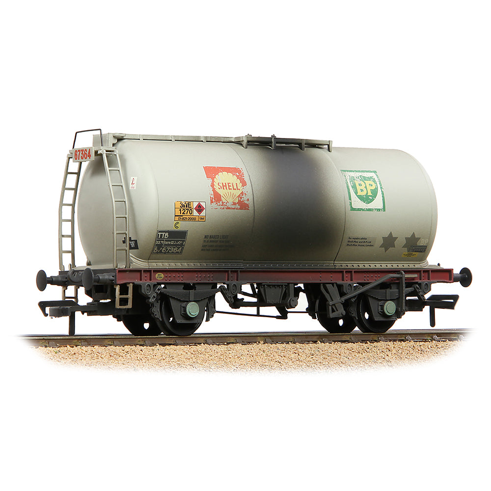 Bachmann Branchline 37-577C BR 45T TTA Tank Wagon Wagon 'Shell-BP' Grey [W]
