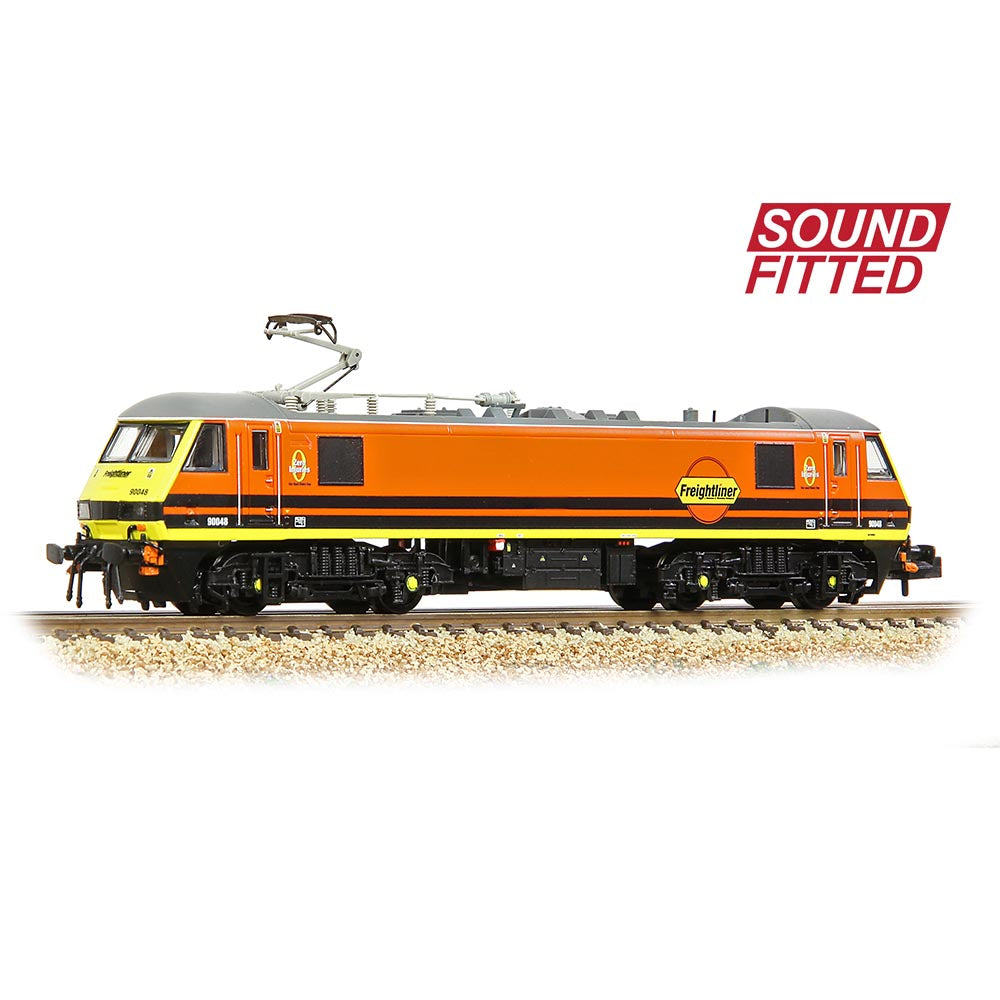 Graham Farish 371-785ASF Class 90/0 90048 Freightliner G&W N Gauge