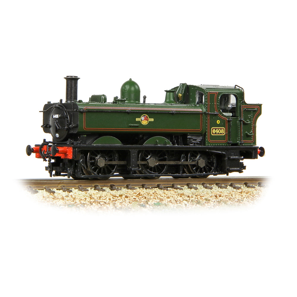 Graham Farish 371-987A GWR 64XX Pannier Tank 6408 BR Lined Green Late Crest N