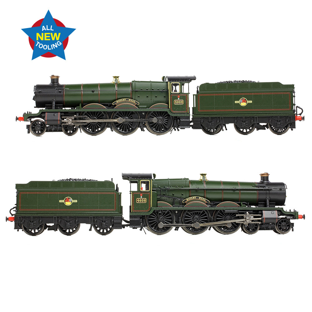 Graham Farish 372-011 GWR 4936 'Kinlet Hall' BR Lined Green (Late Crest) N Gauge