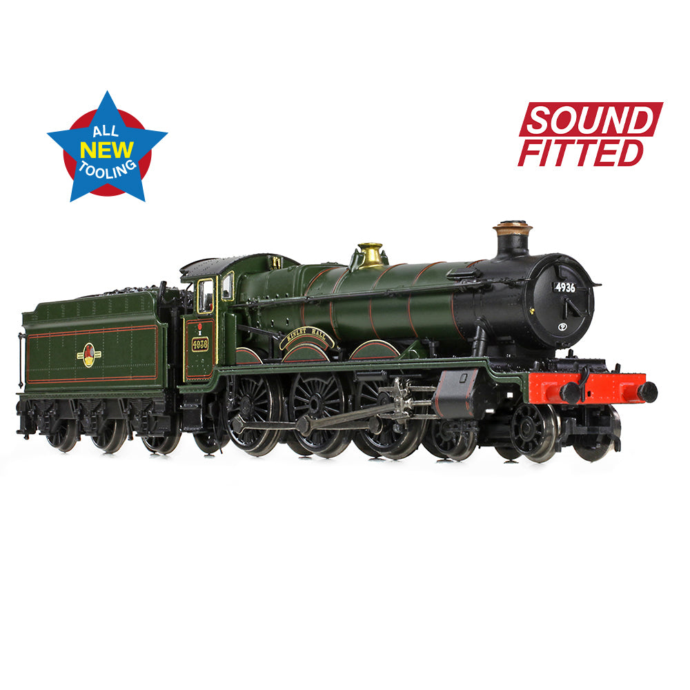Graham Farish 372-011SF GWRb4936 Kinlet Hall BR Lined Green (Late Crest) SF N