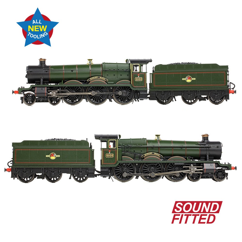 Graham Farish 372-011SF GWRb4936 Kinlet Hall BR Lined Green (Late Crest) SF N