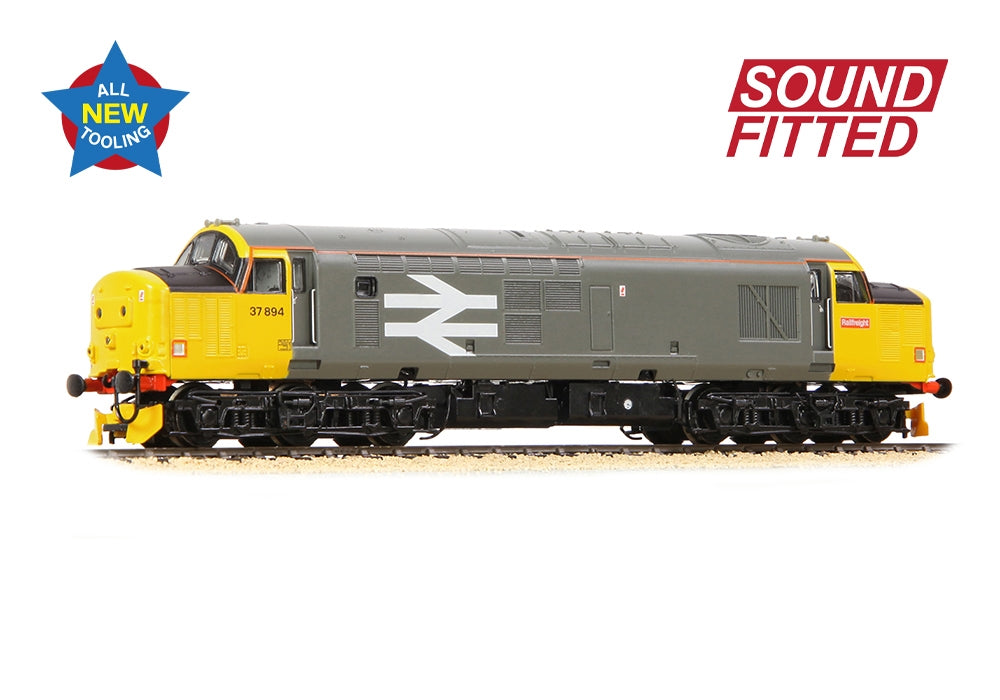 Bachmann 372-110SF Class 37/7 37894 BR Railfreight Grey SOUND FITTED N Gauge