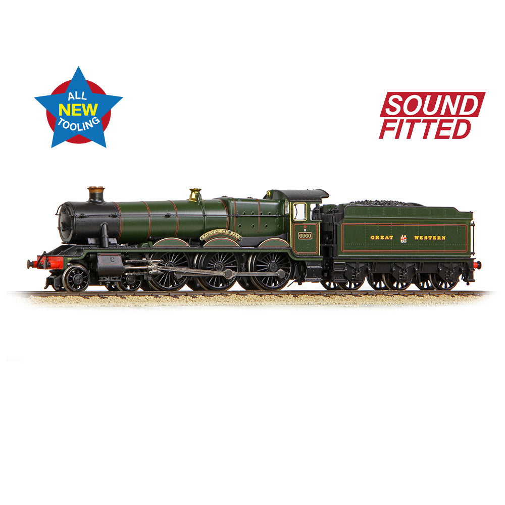 Graham Farish 372-450SF GWR 6960 Raveningham Hall GWR Lined Green GW Crest SF N
