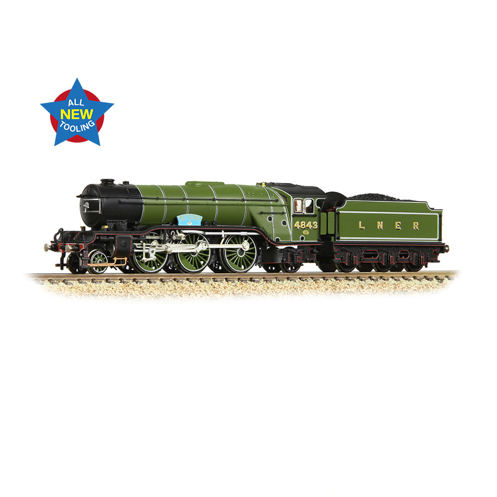 Graham Farish 372-611 LNER V2 4843 Kings Own Yorkshire Light Infantry LNER Grn