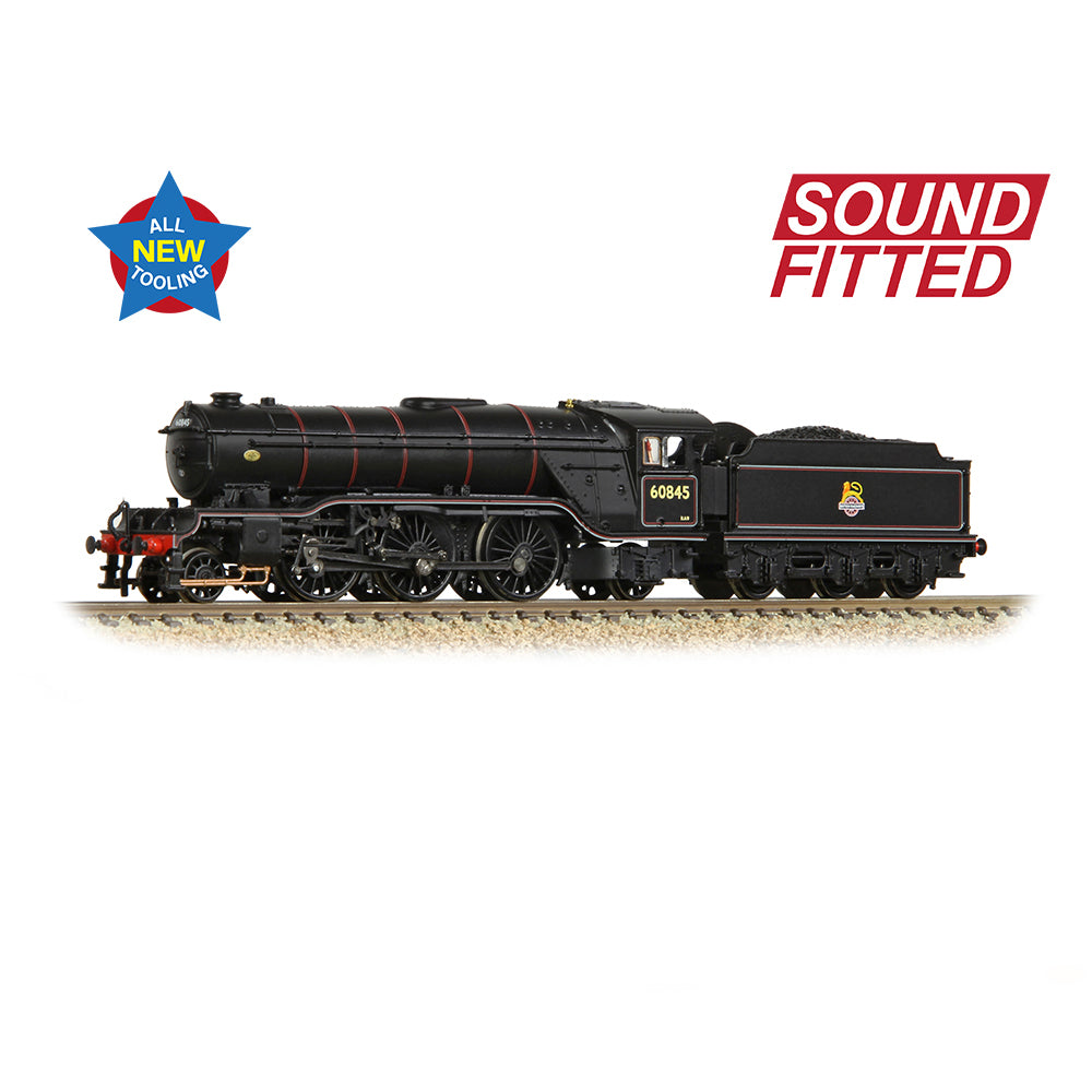 Graham Farish 372-612SF LNER V2 60845 BR Lined Black (Early Emblem)