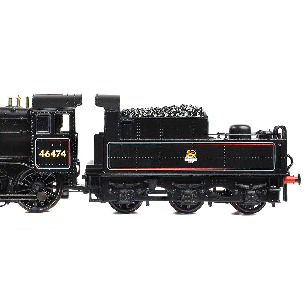 Graham Farish 372-626B LMS Ivatt 2MT 46474 BR Lined Black Early Emblem N Gauge