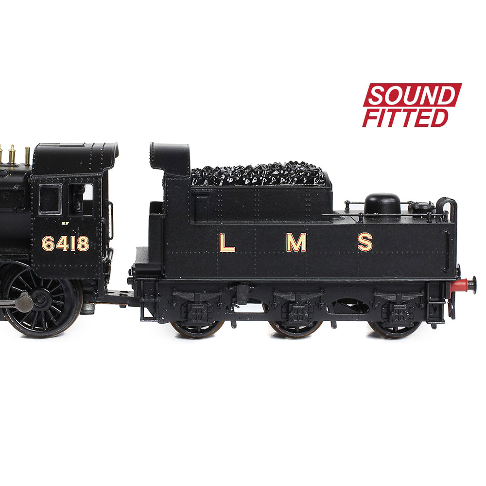 Graham Farish 372-627ASF LMS Ivatt 2MT 6418 LMS Black N Gauge