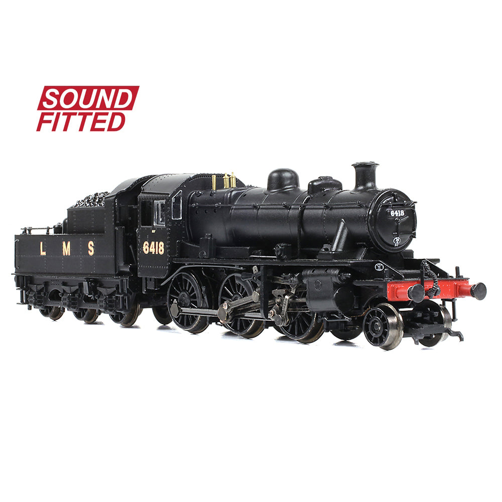 Graham Farish 372-627ASF LMS Ivatt 2MT 6418 LMS Black N Gauge