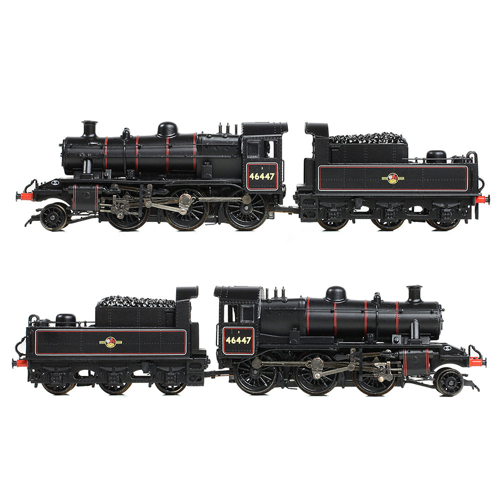 Graham Farish 372-628A LMS Ivatt 2MT 46447 BR Lined Black (Late Crest) N Gauge