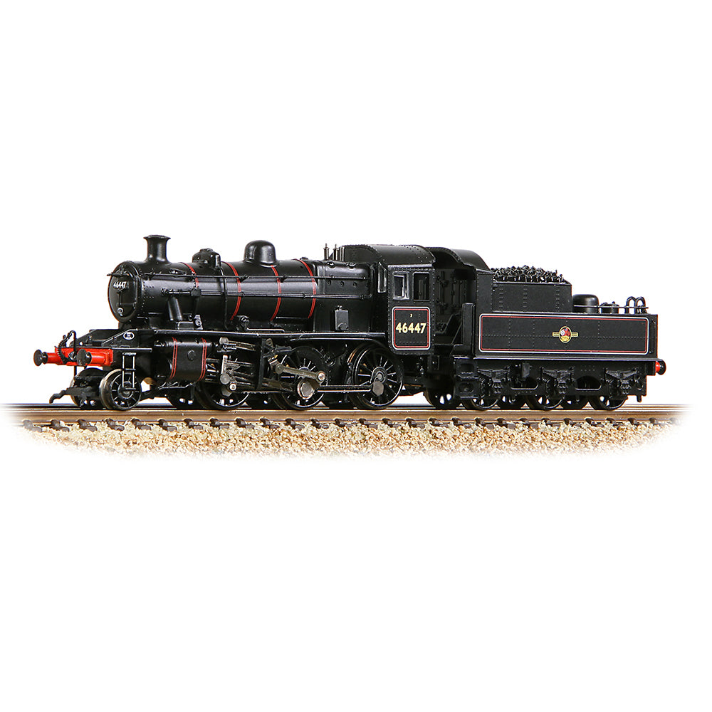 Graham Farish 372-628A LMS Ivatt 2MT 46447 BR Lined Black (Late Crest) N Gauge