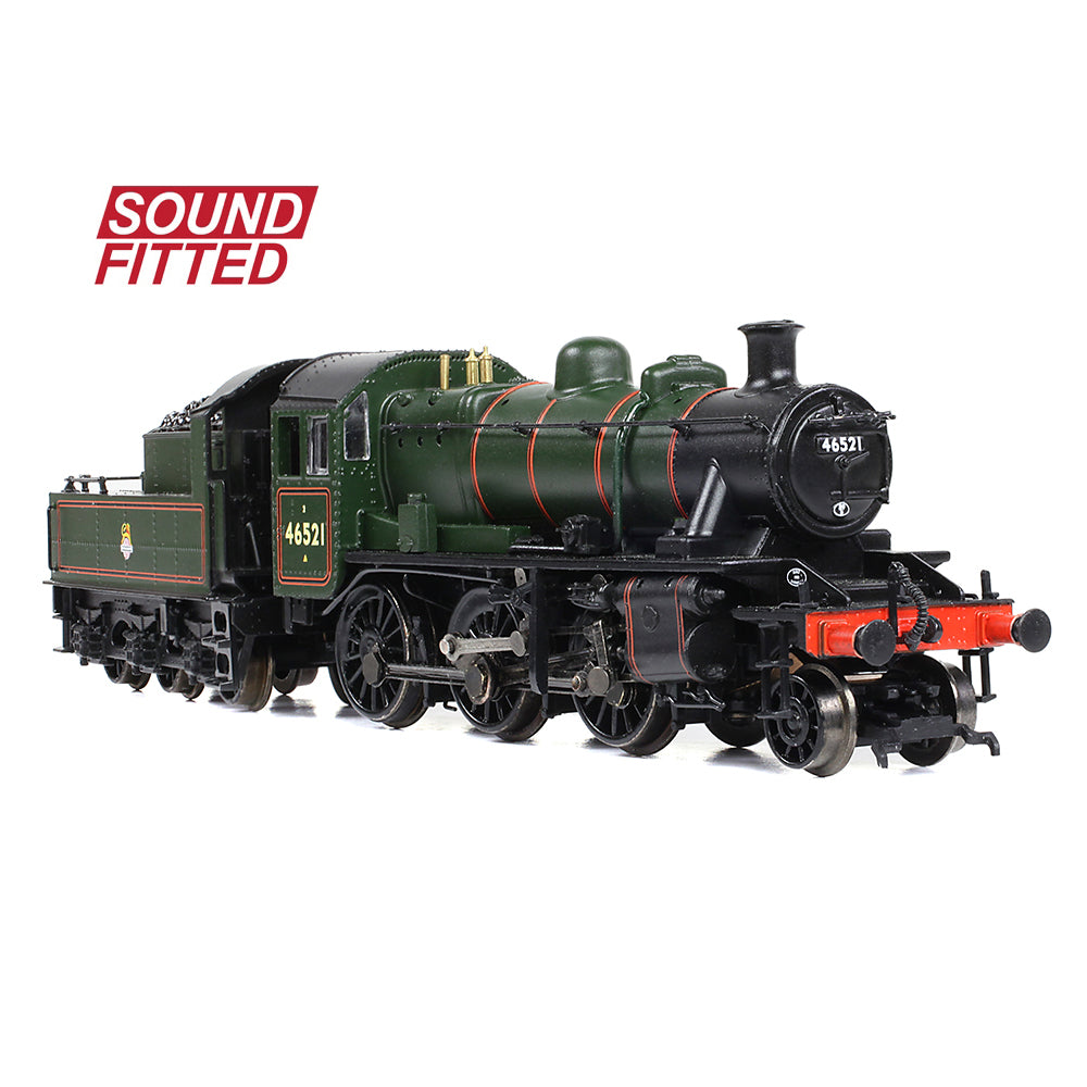 Graham Farish 372-630SF LMS Ivatt 2MT 46521 BR Lined Green Early Emblem N Gauge
