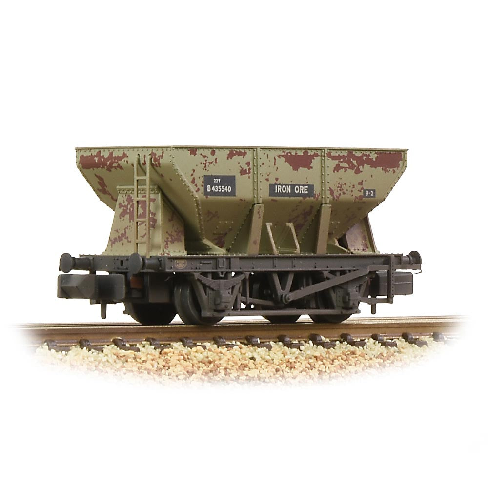 Graham Farish 373-218A 24T Iron Ore Hopper BR Grey (Early) [W]
