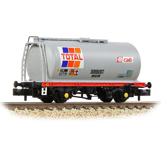 Graham Farish 373-788A BR 45T TTA Tank Wagon 'Total' Grey N Gauge