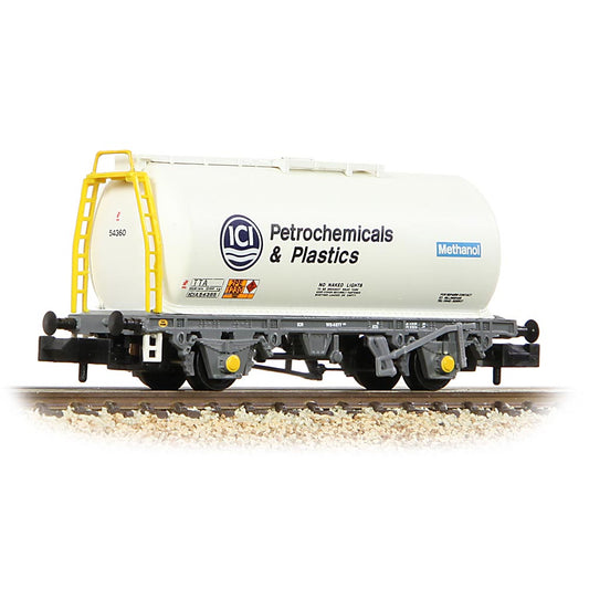 Graham Farish 373-789A BR 45T TTA Tank Wagon 'ICI Petrochemicals' White N Gauge