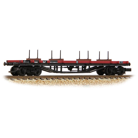 Graham Farish 373-925D 30T 'Prawn' Bogie Bolster BR Gulf Red [WL]