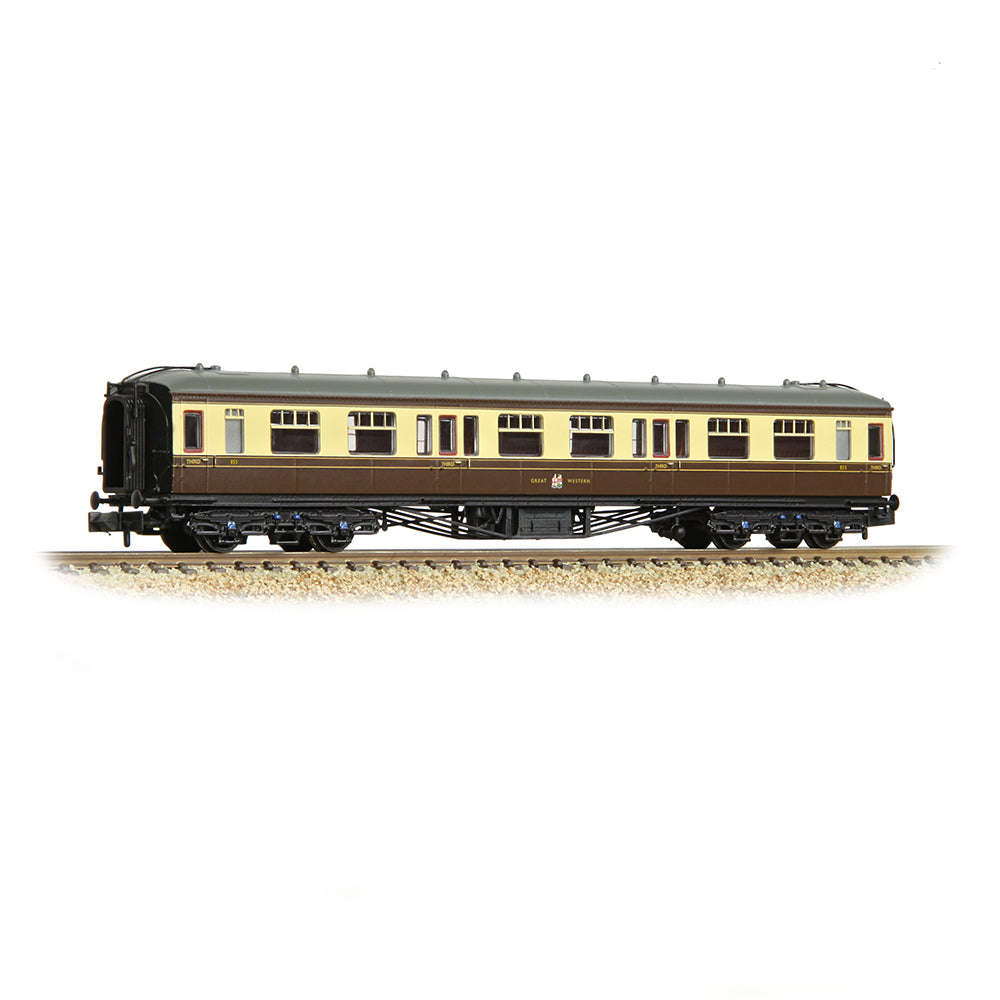 Graham Farish 374-536B GWR Hawksworth Third Corridor GWR Chocolate & Cream