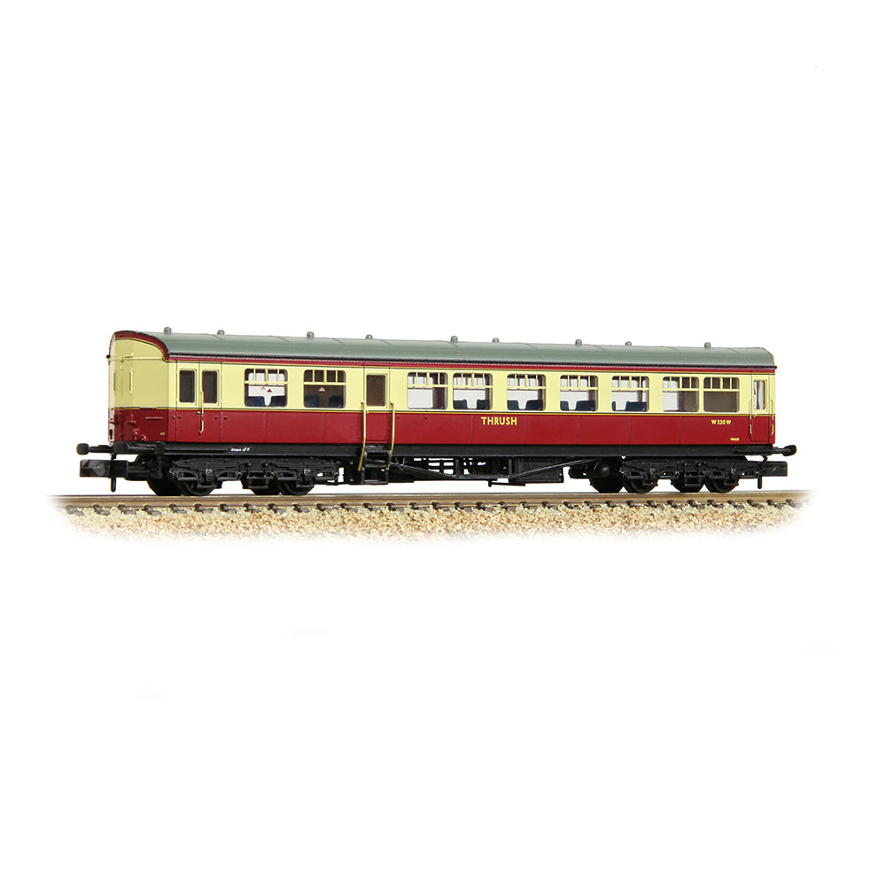 Graham Farish 374-610A GWR Hawksworth Auto-Trailer 'Thrush' BR Crimson & Cream