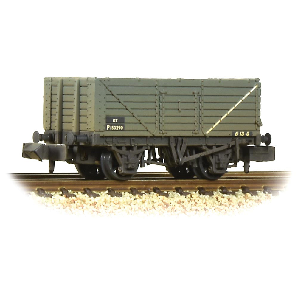 Graham Farish 377-078C 7 Plank Wagon End Door BR Grey (Early) [W]
