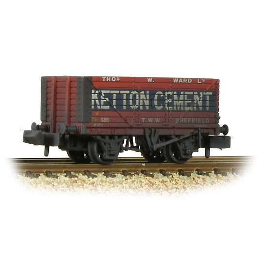 Graham Farish 377-126C 8 Plank Wagon End Door 'Ketton Cement' Red [W]