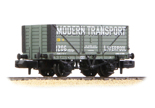 Graham Farish 377-129 8 Plank Wagon End Door 'Modern Transport Liverpool' Grey N