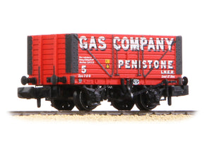 Graham Farish 377-156 8 Plank Wagon Fixed Ends Gas Company Penistone Red N Gauge