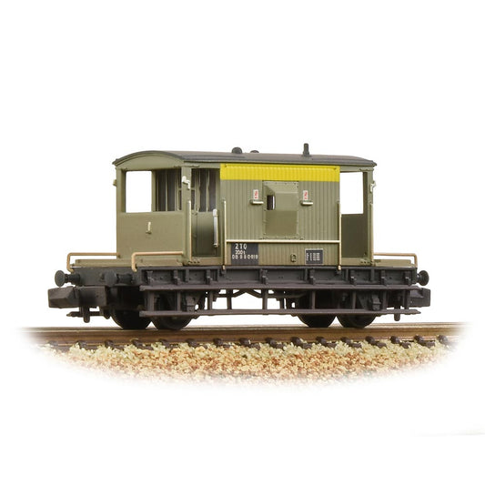 Graham Farish 377-529A BR 20T Brake Van BR Engineers Grey & Yellow [W]