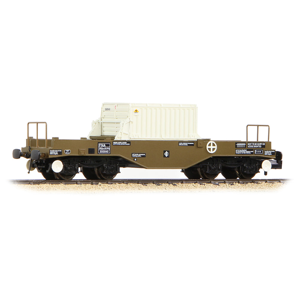 Graham Farish 377-802A BR FNA Nuclear Flask Wagon w/Sloping Floor w/Flask N