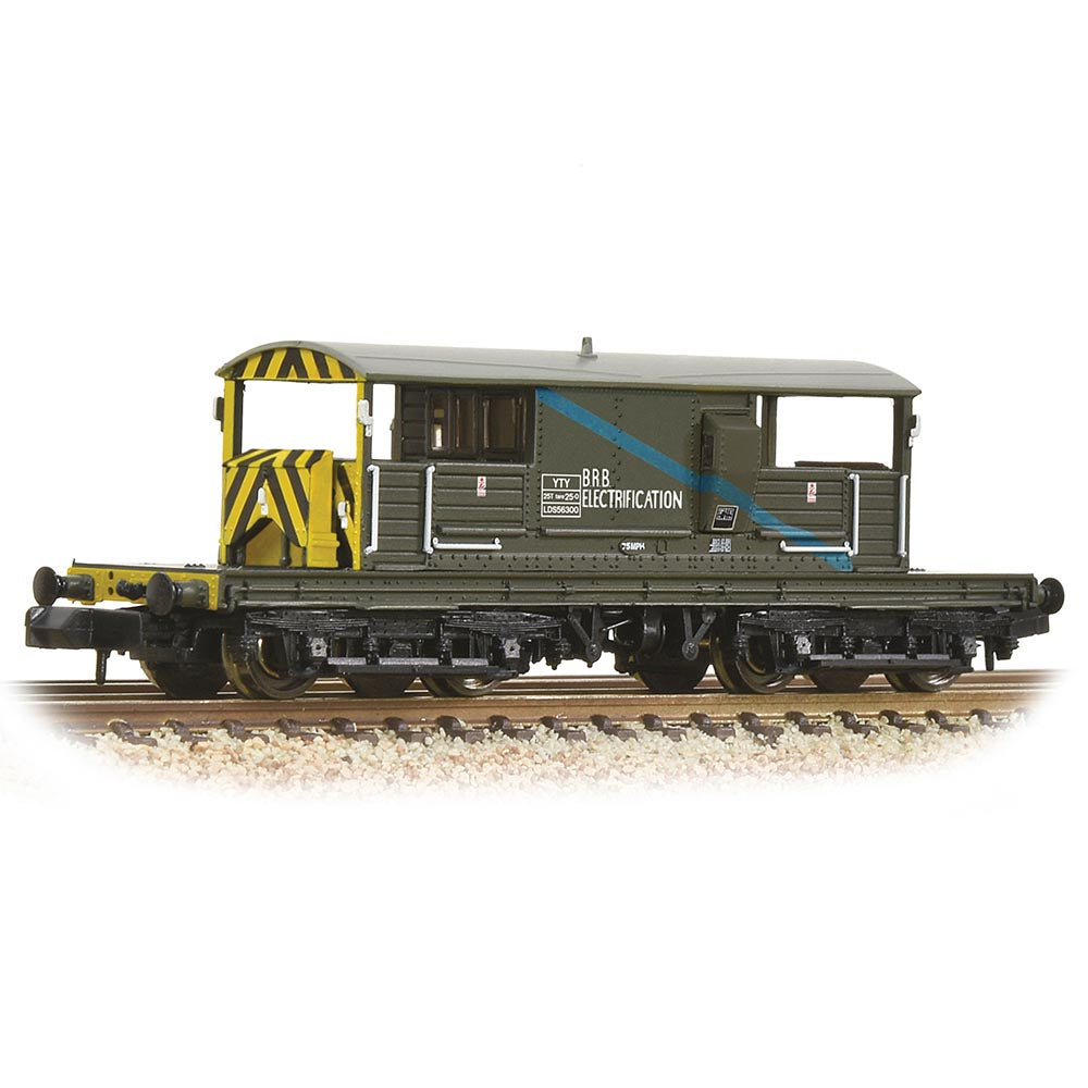 Graham Farish 377-878 SR 25T 'Queen Mary' Brake Van BR Departmental Olive Green
