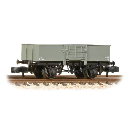 Graham Farish 377-957 LNER 13T Steel Open with Smooth Sides Wooden Door BR Grey (Early)